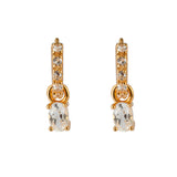 Arracadas Lili chicas con zafiros y topacio