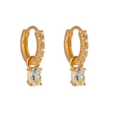 Arracadas Lili chicas con zafiros y topacio